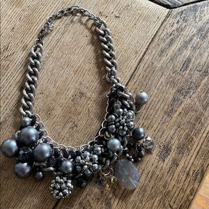 Elegant Silver Statement Necklace